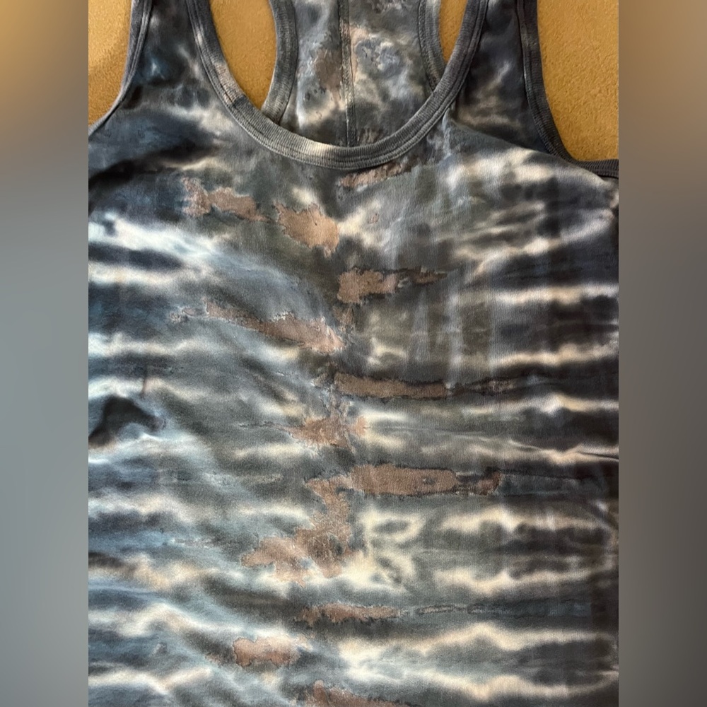 Young Fabulous & Broke Navy and White Tie-Dye Midi Dress - Picture 3 of 5